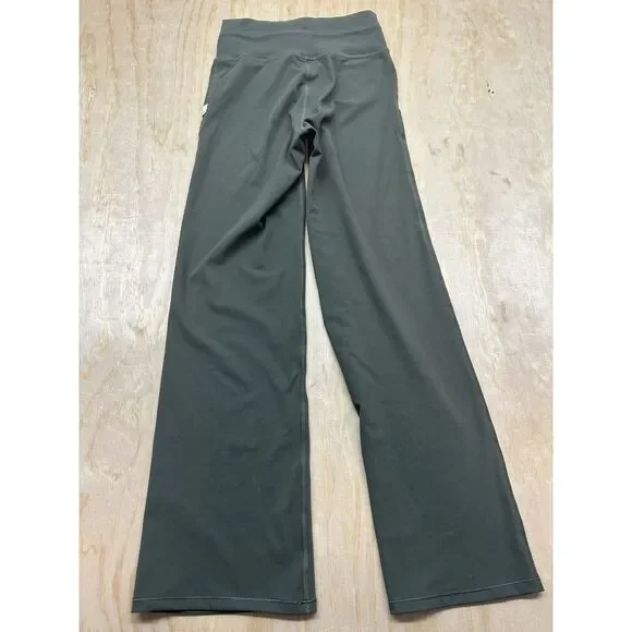 Vuori Women’s XS Leggings Wide Leg Dark Green Draw String VW489 Athletic Pants - Picture 4 of 6